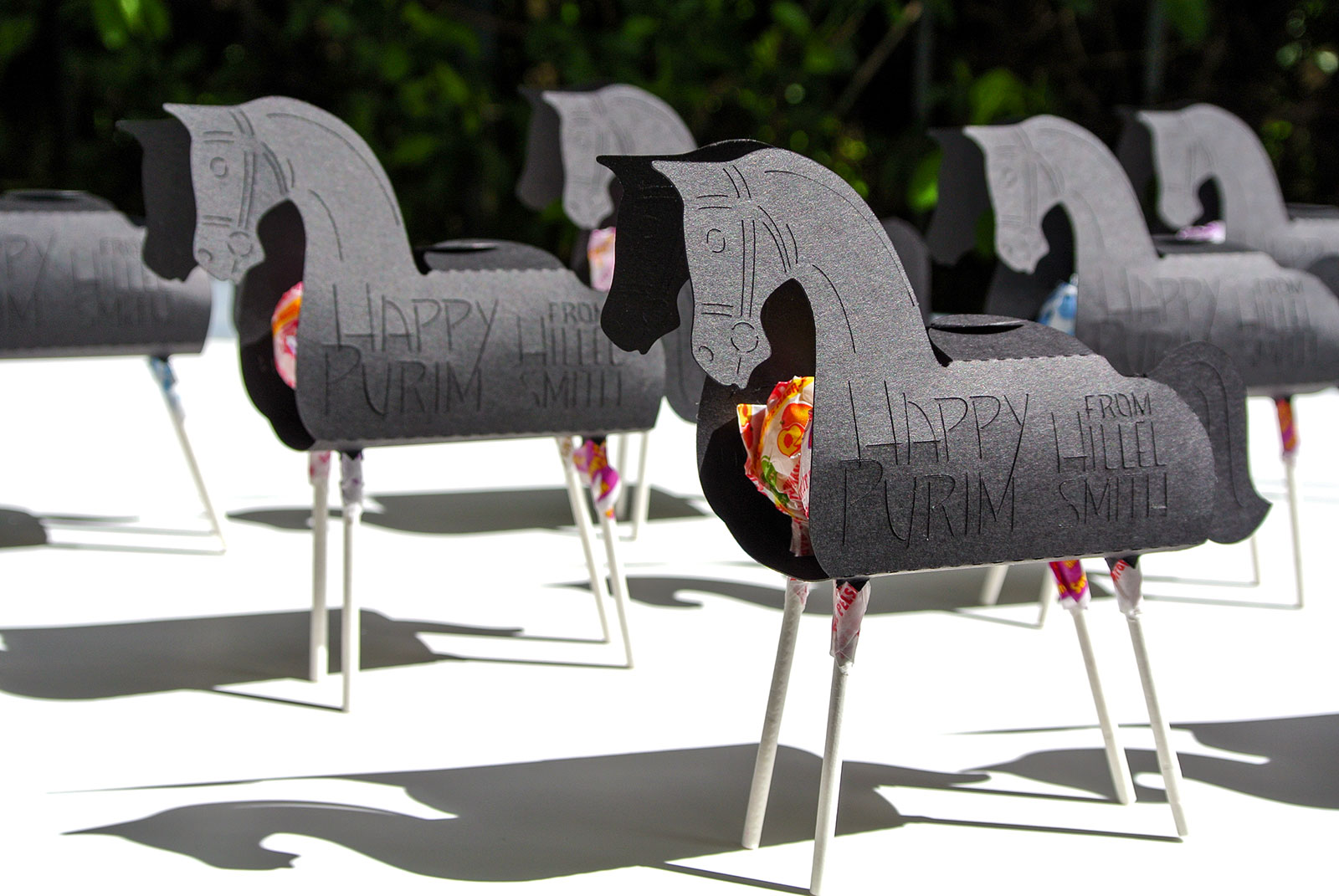 purim horse boxes