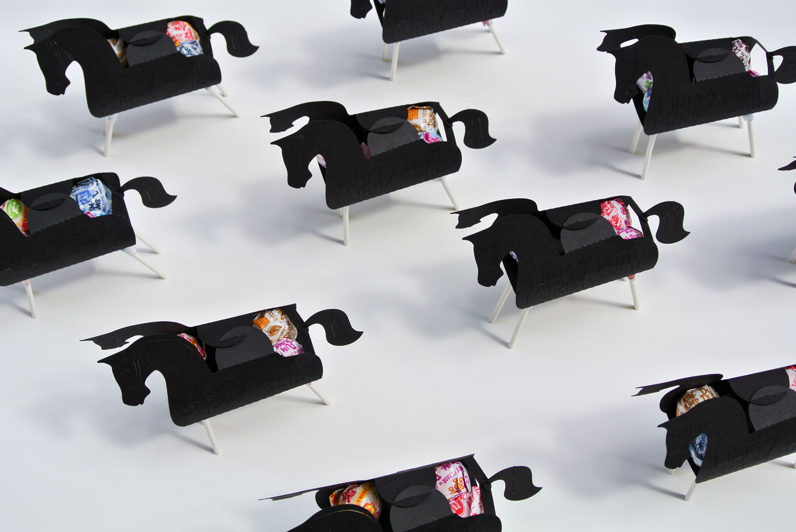 purim horse boxes