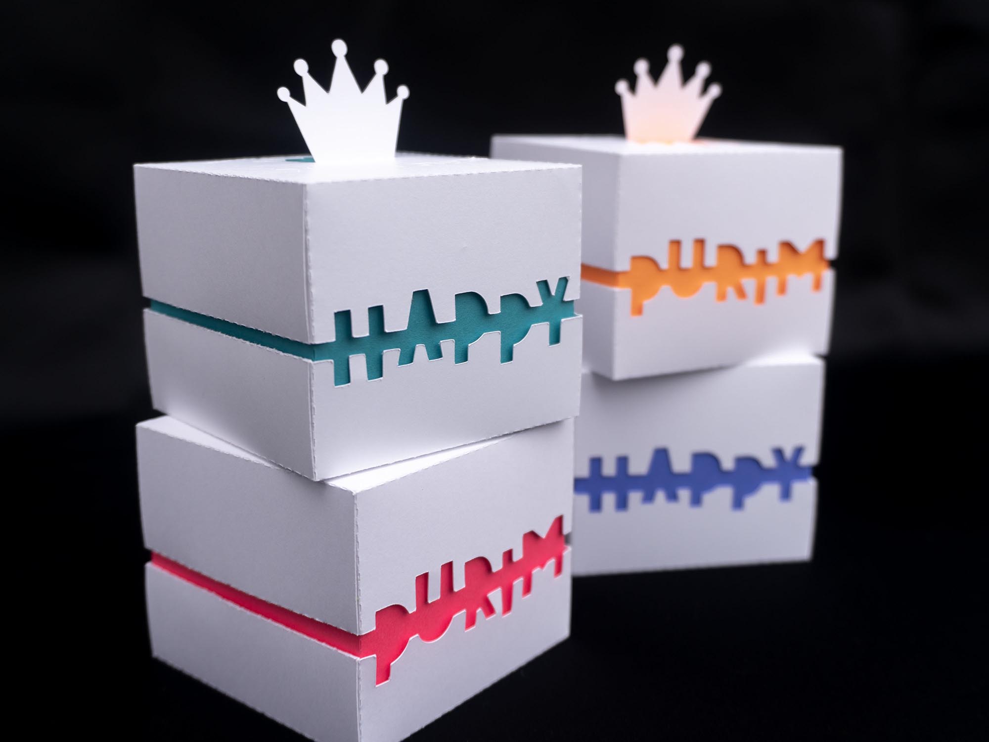purim ring boxes